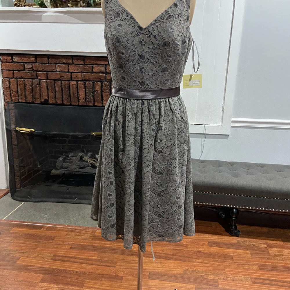NWT Venus lace dress, sz 10, color Smoke